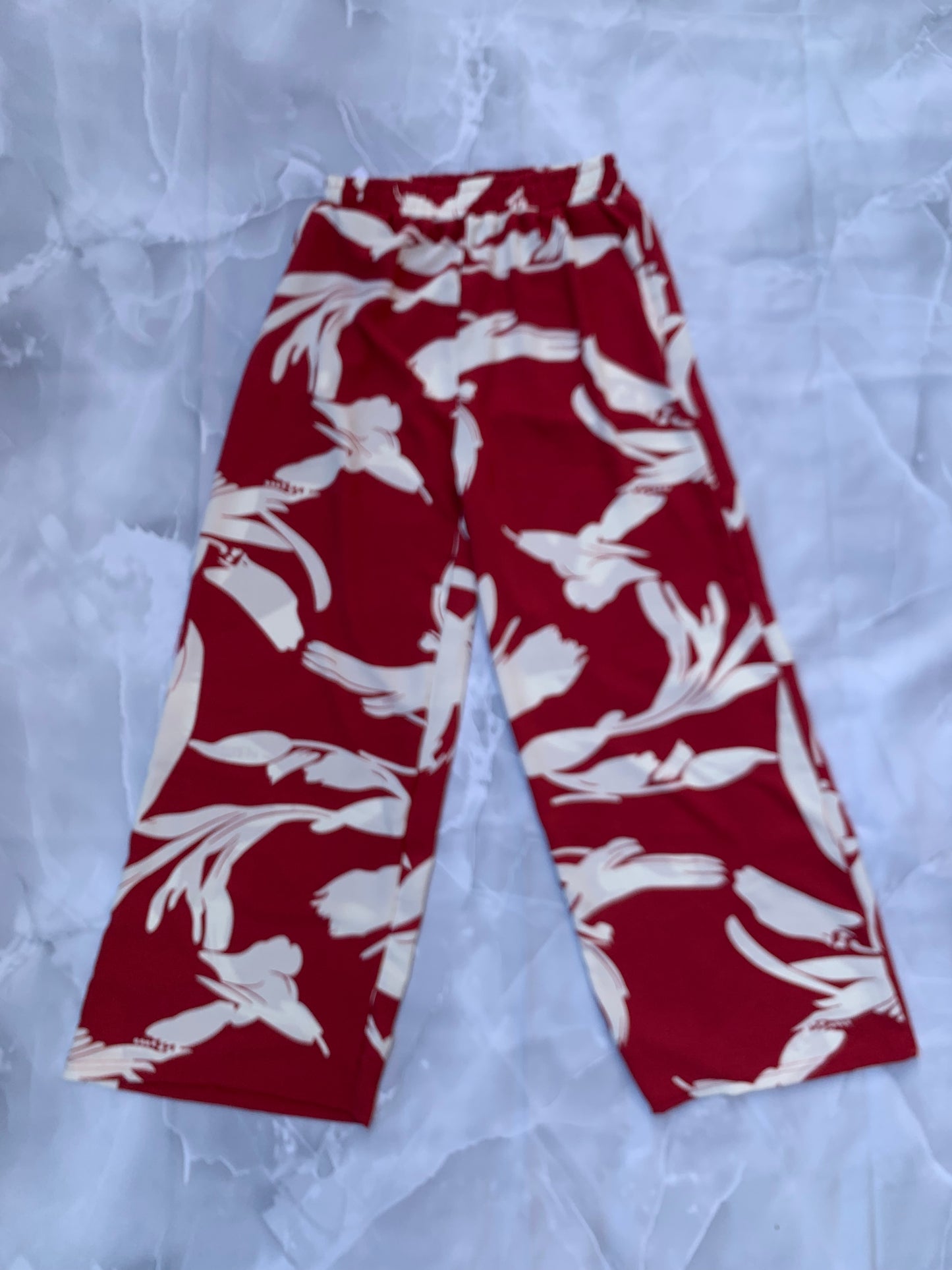 Pantalones frescos de lino flores